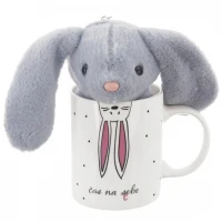 Hrnček 0,39L porcelánový + hračka
