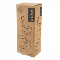 Stojan servírovací 5poschodí drevo/kov Mango