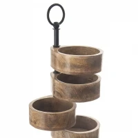 Stojan servírovací 5poschodí drevo/kov Mango