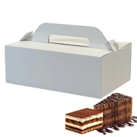 Papierová krabica na zákusky 26 × 17 × 10 cm