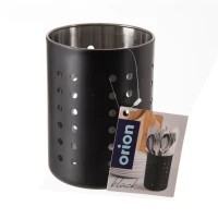 Stojan na príbor 9,3cm nerez Black