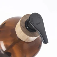 Dávkovač mydla 0,5L hnedé sklo