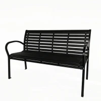 Lavica záhradná 125x60x80cm oceľ/PH