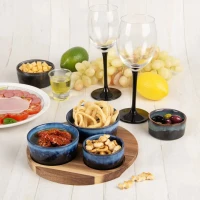 Miska servírovacia sada 3d keramika/drevo