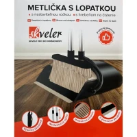 Metla s lopatkou s rúčkou, so vstavaným hrebeňom