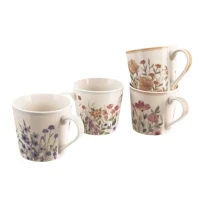 Hrnček 0,44L porcelán Kvet mix