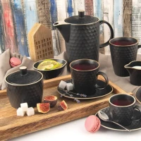 Šálka s podšálkou 0,25L Tea Time kameninová