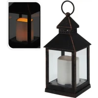 Lucerna 10x10x23,5cm LED UH/sklo