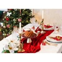 Luxusný sklenený podnos na tortu Zlatý – Priemer 28 cm, na elegantné servírovanie