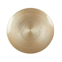 Luxusný sklenený podnos na tortu Zlatý – Priemer 28 cm, na elegantné servírovanie