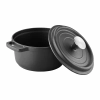 Hrniec liatinový 20cm s pokrievkou Iron 