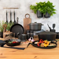 Hrniec liatinový 20cm s pokrievkou Iron 