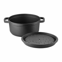 Hrniec liatinový 20cm s pokrievkou Iron 