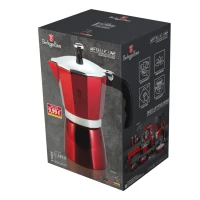 Berlinger Haus Burgundy Moka kanvica na 3 šálky kávy – Farba vínová