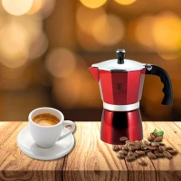 Berlinger Haus Burgundy Moka kanvica na 3 šálky kávy – Farba vínová