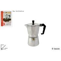 Moka kanvica na 6 šálok – Tradičný taliansky kávovar