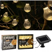 Reťaz svetelná 2+1,8m 10LED Solar