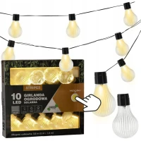 Reťaz svetelná 2+1,8m 10LED Solar