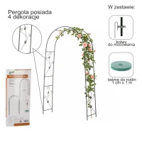 Pergola záhradná 114x37x230cm