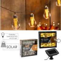 Reťaz svetelná 2+1,8m 10LED solárna