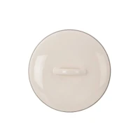 Pokrievka 19cm smalt Lem béžová