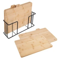 Doska na krájanie sada 4dielna bambus