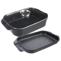 Pekáč 41x26x15cm Grande Aroma sklenená pokrievka