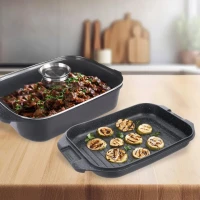 Pekáč 41x26x15cm Grande Aroma sklenená pokrievka