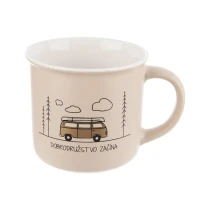 Hrnček 0,4L porcelán Cestovanie