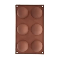 Forma na pečenie pologule 6ks silikón
