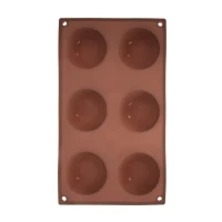 Forma na pečenie pologule 6ks silikón