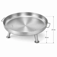 Ohnisko oceľové 69cm nerez kruh Gardenkus