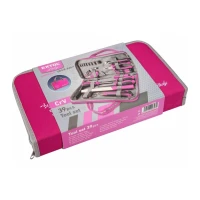 Sada náradia pre ženy LADIES PINK SET11 (39 dielna) – ružová brašna, základná výbava do domácnosti