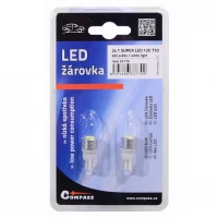 Žiarovka 12V T10 Super LED 2ks