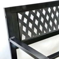 Lavica záhradná Ivana kovová antracit