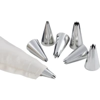 Vrecko cukrárske pogumované 35cm bavlna +7 nádstavcov