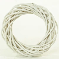 Kruh prúteny 30cm, biely