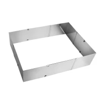 Nastaviteľná nerezová forma na pečenie tort a múčnikov