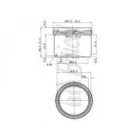 Pohár zav.TO 230ml Sturz rovný