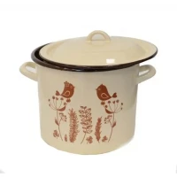 Hrniec smalt 16cm/2,5L dekor vtáčiky