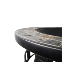 Ohnisko oceľové s obkladom 86cm pevné kruh