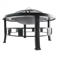 Ohnisko oceľové s obkladom 86cm pevné kruh