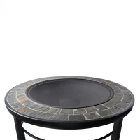 Ohnisko oceľové s obkladom 86cm pevné kruh