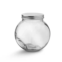 Dóza 0,5L sklo/nerez s vekom