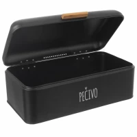 Chlebník 42x24x16,5cm plech/bambus