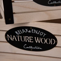 Bednička 26x16x11cm drevo/kov Rustical