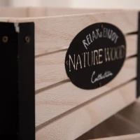 Bednička 26x16x11cm drevo/kov Rustical