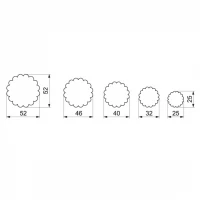 Vykrajovačky Koliesko zubaté bal/5ks