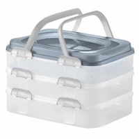 Dóza na zákusky 3poschodová 40x30x24,3cm Domotti