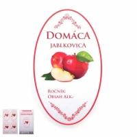 Samolepky Domáca 16ks/bal oval